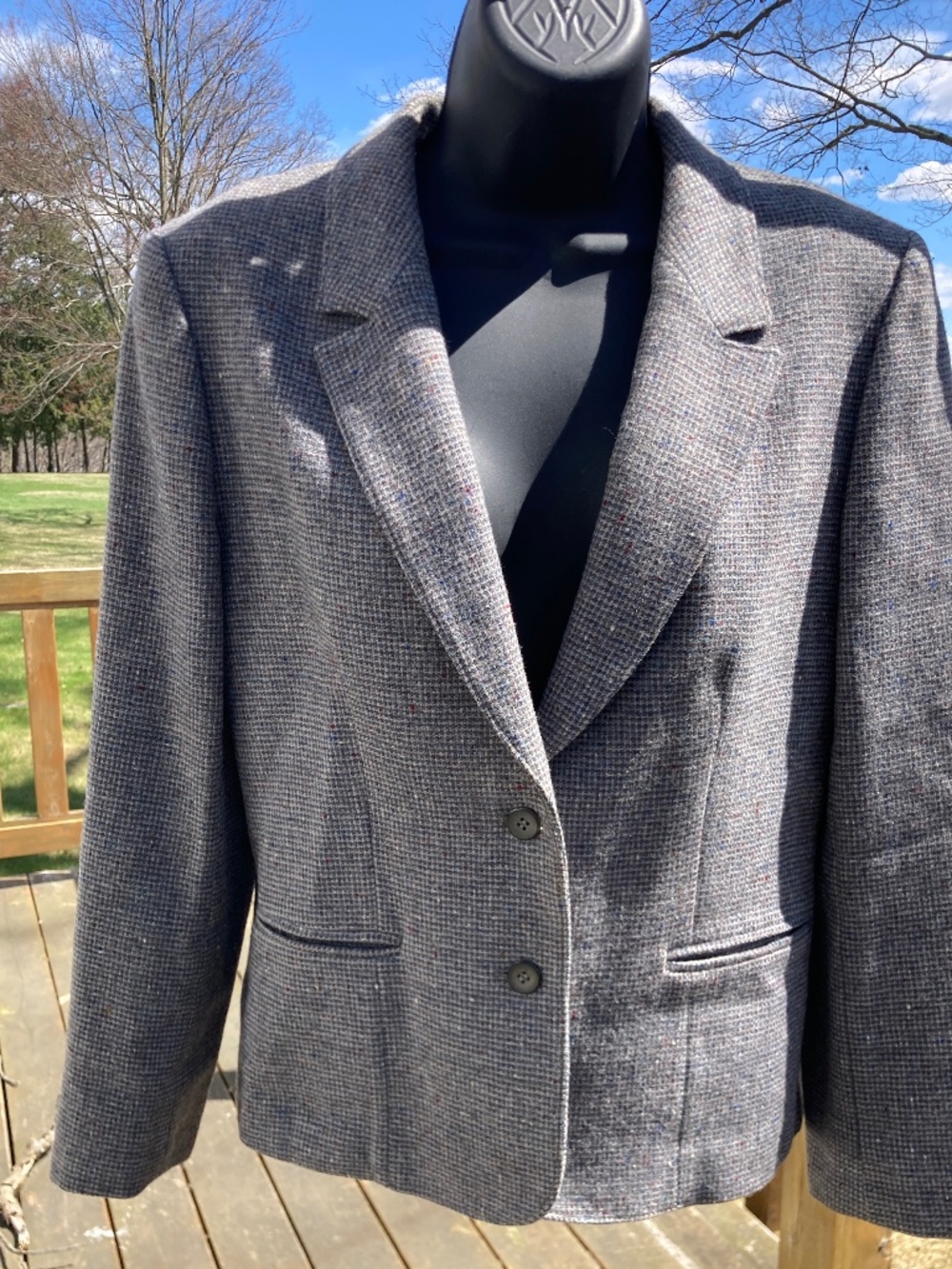Vintage Pendelton 100% Wool Tweed Blazer